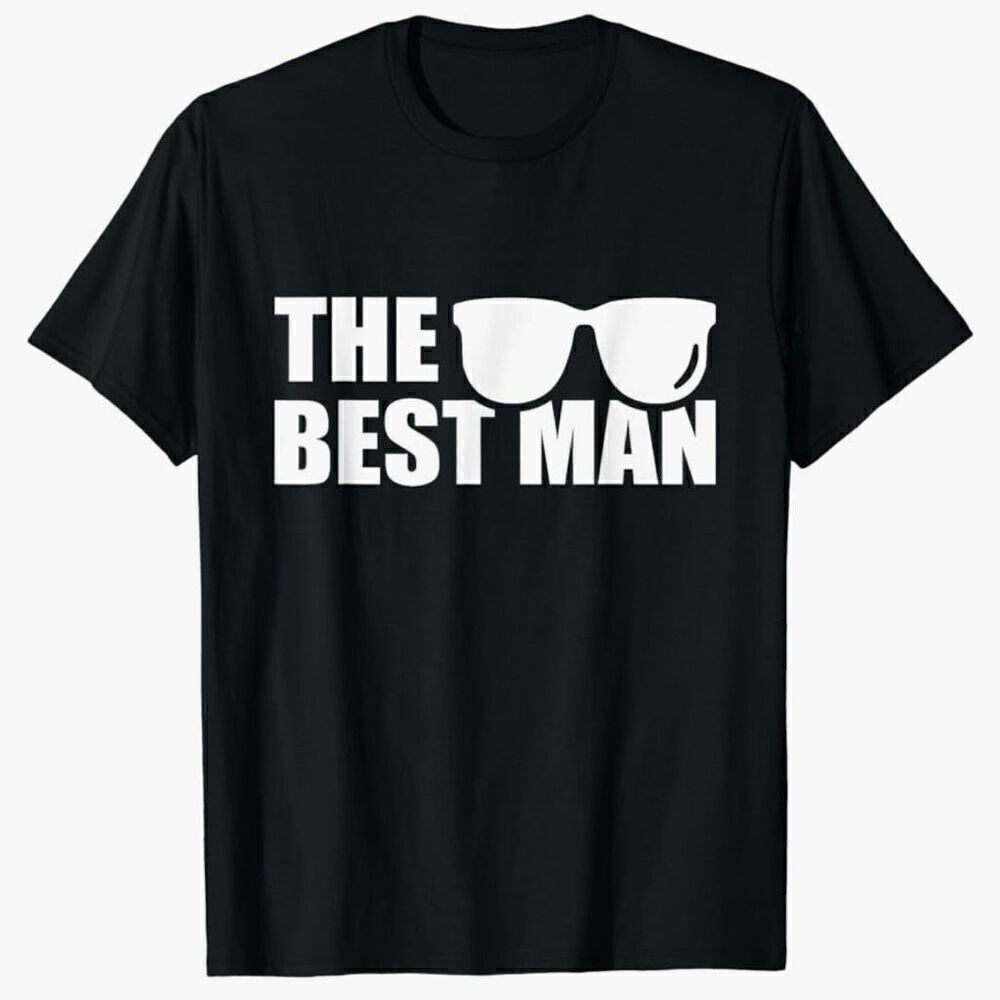 Port & Company (Amazon) Best Man Stag Party Black Graphic T-Shirt, Men’s Large